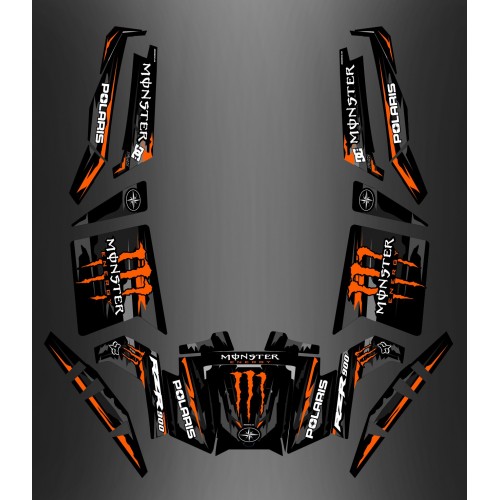 Kit décoration Monster Race Edition IDgrafix Polaris RZR 900 XP