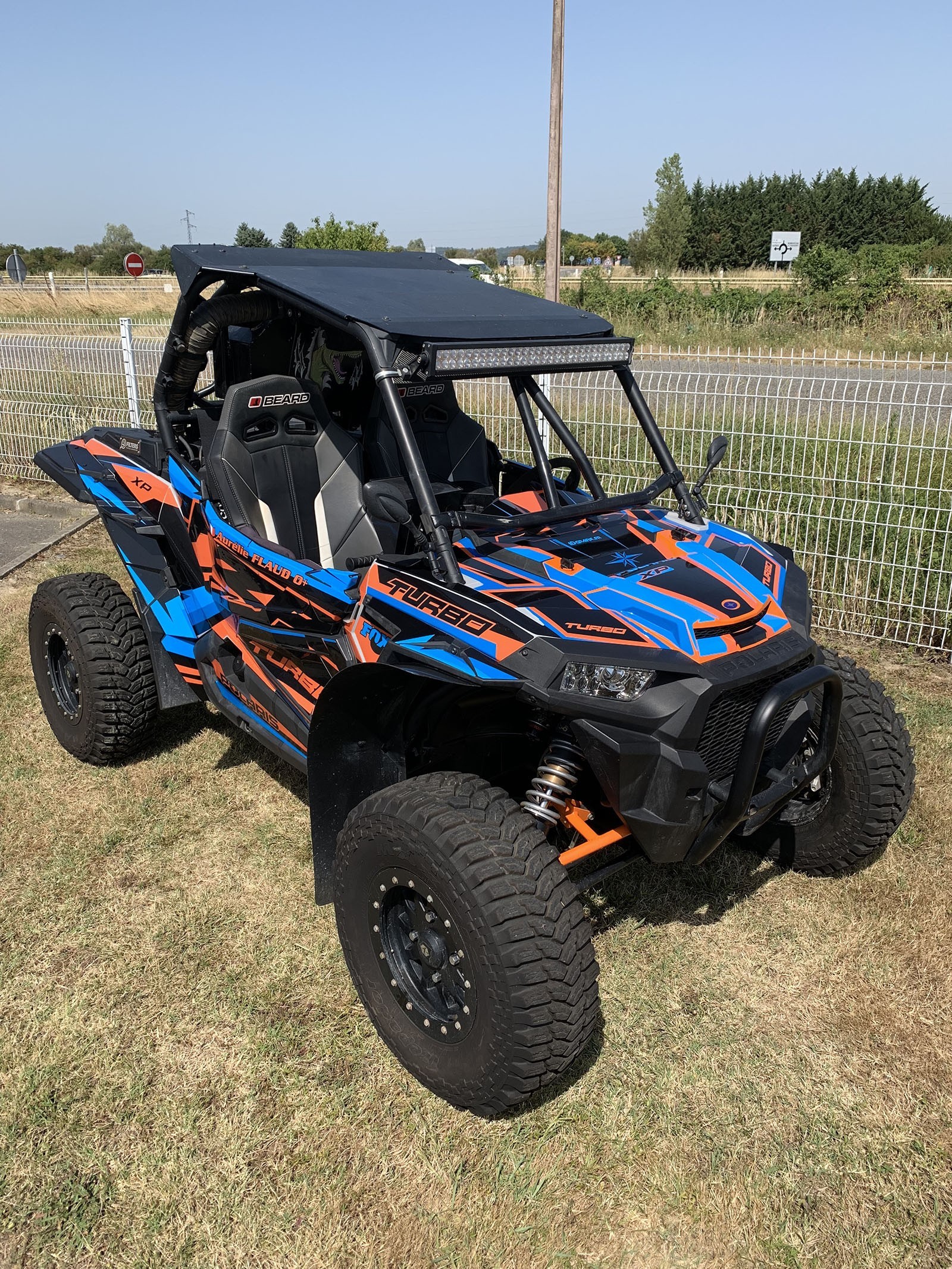 Kit Dekor Straight Edition Blau IDgrafix Polaris RZR 1000 Turb