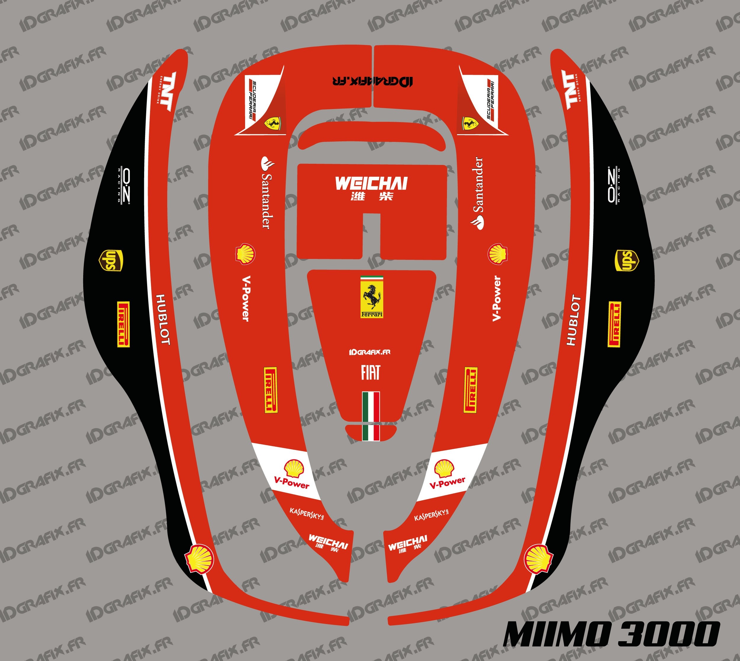 Etiqueta Engomada De La F De Scuderia Edition Robot Cortac Sped