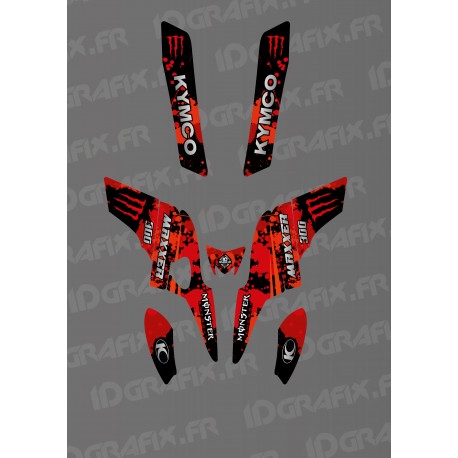 Kit Déco Monster édition Rouge Kymco 300 Maxxer Idgrafix