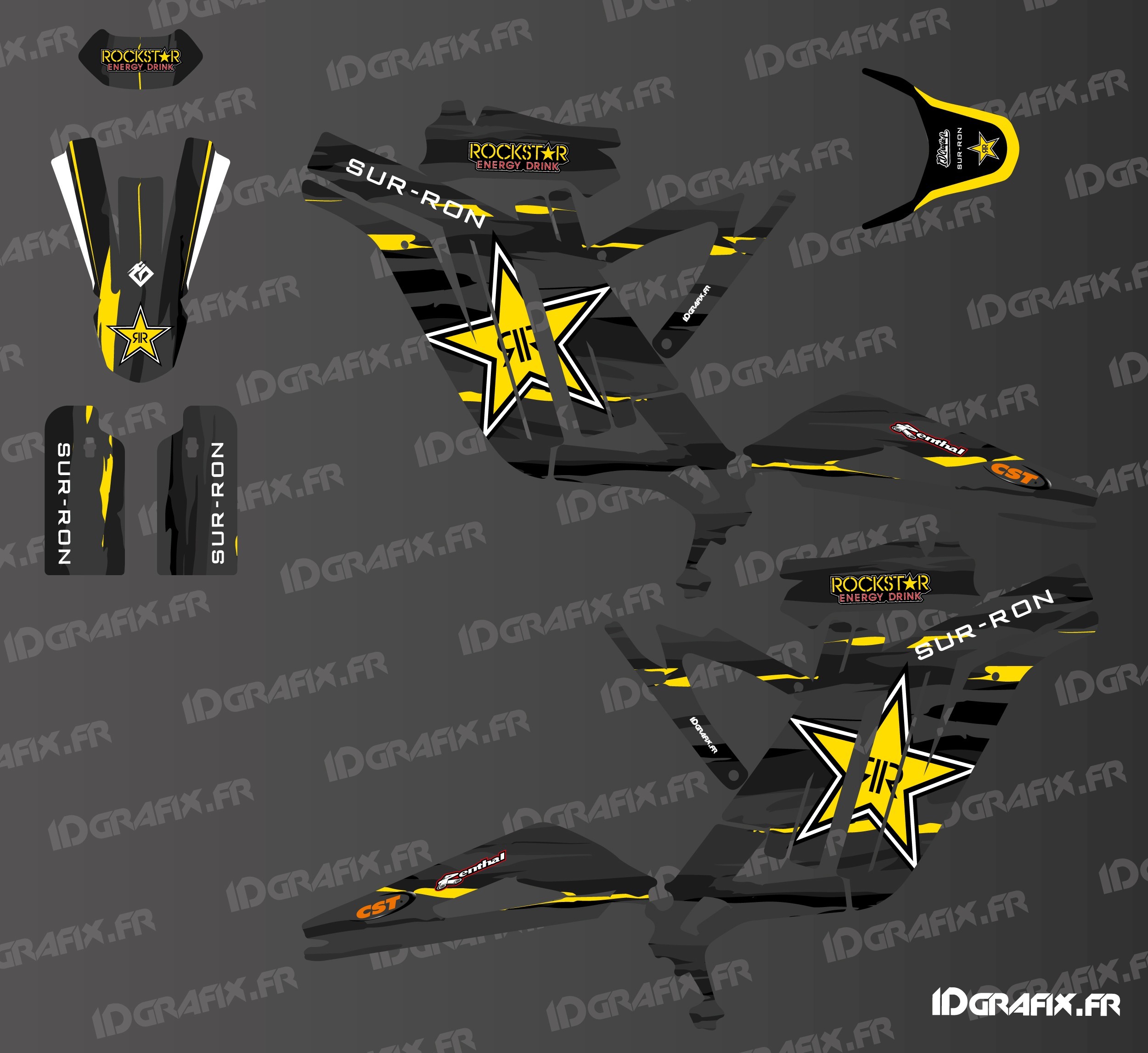 Kit décoration Rockstar Edition Surron Light Bee Idgrafix