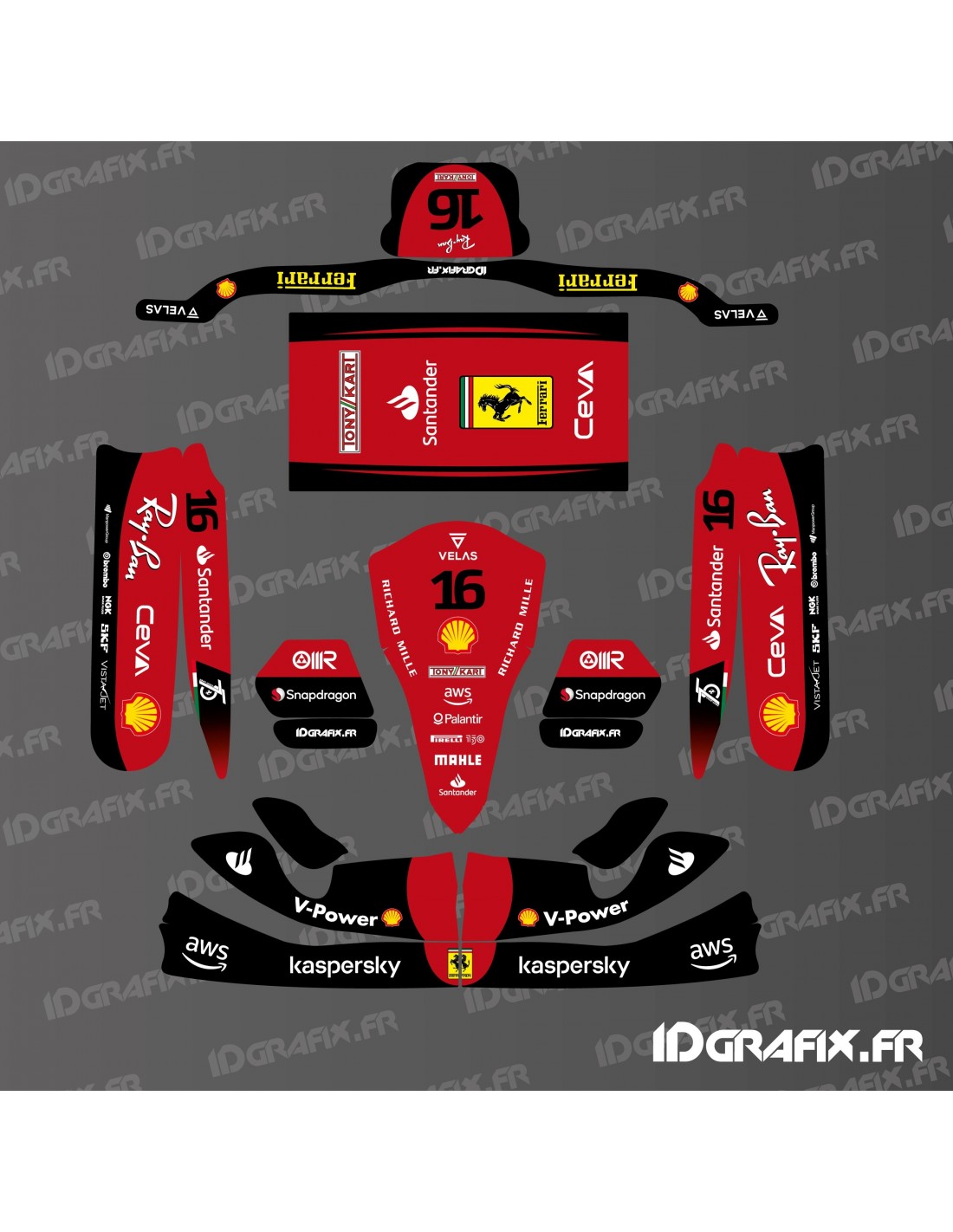 Kit D Co Scuderia F Edition Pour Karting Tony Kart M Idgrafix