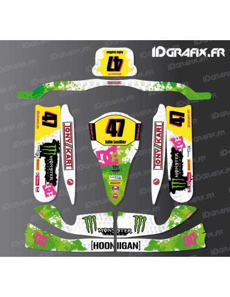 Kit Deco 100 Custom Monster For Karting TonyKart M4 Idgrafix