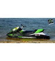 Kit décoration 100% Perso M Vert (Medium) pour Kawasaki STX 15F - ...