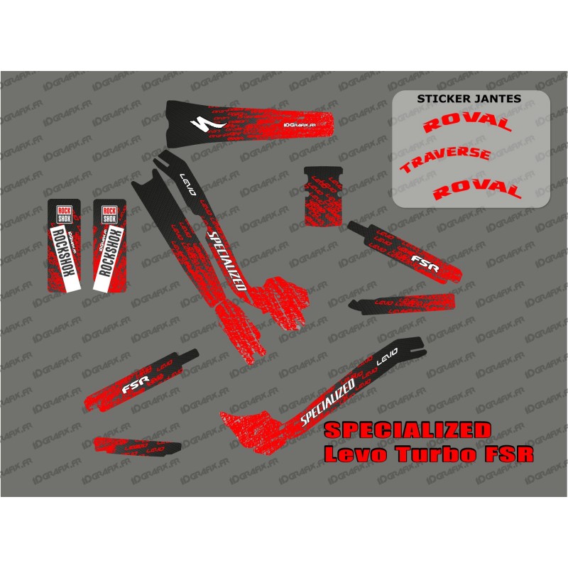 Kit dÃ©co LEVO Edition Full (Rouge) - Specialized Turbo Levo - Idgrafix