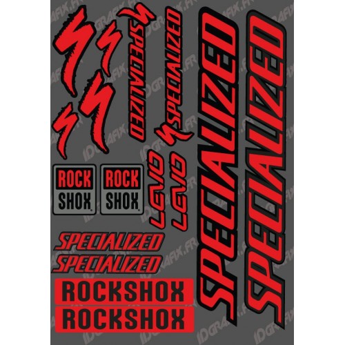 Board Sticker 21x30cm (Red) - Specialized Turbo Levo