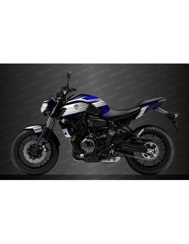 Kit décoration Racing Bleu - IDgrafix - Yamaha MT-07 (2018-2020) -  Idgrafix