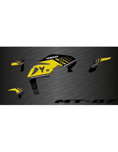 Kit déco 100% Monster Edition (Jaune) - IDgrafix - Yamaha MT-07 (2018-2020) -  Idgrafix