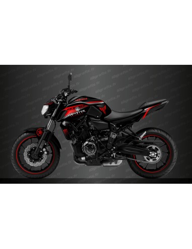 100% Custom Monster Race Edition deco kit (red) - IDgrafix - Yamaha MT-07 (2018-2020) - Idgrafix