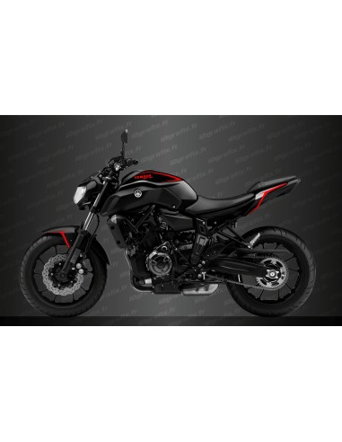 Red Line Decoration Kit - IDgrafix - Yamaha MT-07 (2018-2020) - Idgrafix