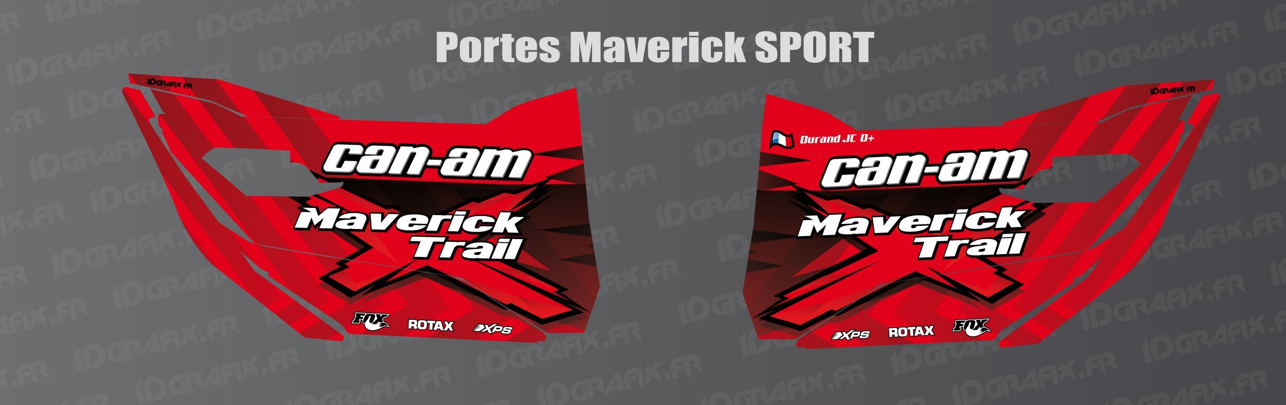 Stickers Trail Edition Red For Doors Can Am Maverick Trail