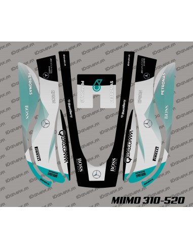 F1 Mercedes Edition Sticker - Honda Miimo 310-520 Lawnmower Robot