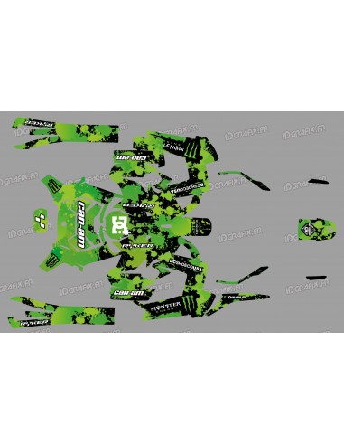 Kit decoration Monster Edition (Green) - IDgrafix - Can Am Ryker 600/900