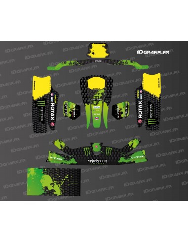 Kit déco Monster Edition Sodi Racing (Noir/vers) pour Karting CIK08 -  Idgrafix