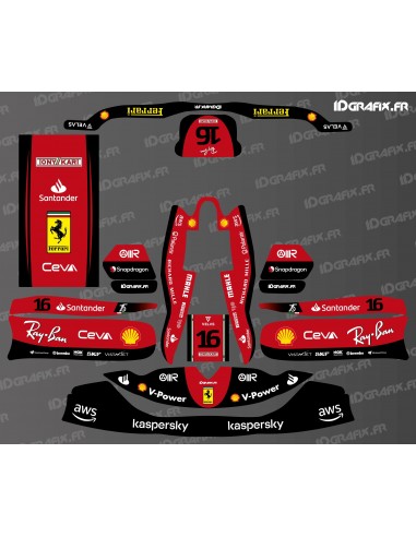 Kit déco Scuderia F1 éditon pour Karting TonyKart M7-M8 -  Idgrafix