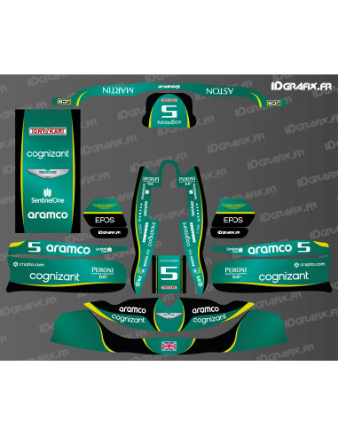 Kit decorativo Aston Martin Serie F1 per Karting TonyKart - OTK - M8