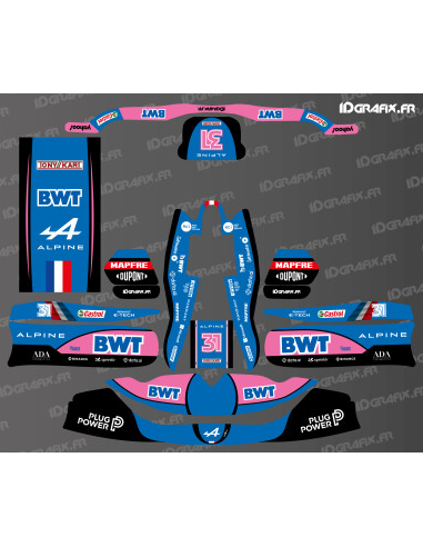 Kit déco F1 Series Alpine pour Karting TonyKart - OTK M7 - M10 -  Idgrafix