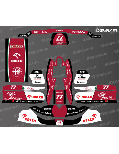 Kit déco F1 Series Alpha Romeo pour Karting TonyKart - OTK M7 - M10 -  Idgrafix