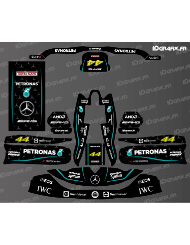 Kit déco F1 Series Mercedes pour Karting TonyKart - OTK M7 - M10 -  Idgrafix