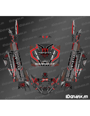 Kit décoration Feature Edition (Rouge) - Idgrafix - Can Am Maverick X3 -  Idgrafix