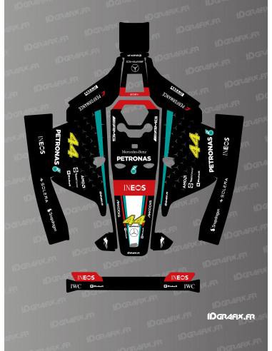 Adesivo F1 Mercedes Edizione 2024 - Robot tagliaerba Mammotion LUBA 1 - Idgrafix