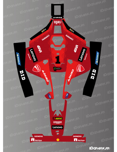 Aufkleber Ducati GP 2024 Edition – Mammotion LUBA 2 Mähroboter – Idgrafix