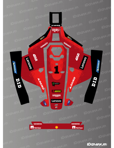 Aufkleber Ducati 2024 MotoGP Edition – Mammotion LUBA 1 Mähroboter – Idgrafix