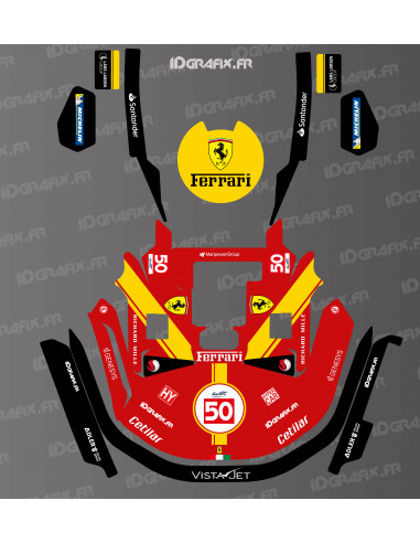 Aufkleber Scuderia Le Mans Edition – KRESS RTK Mähroboter – KR-Serie – Idgrafix
