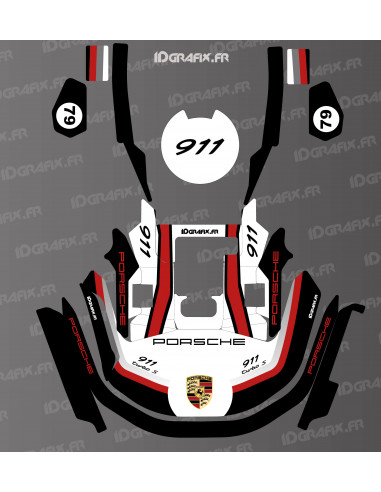 Aufkleber Porsche 911 Edition – Robotermäher KRESS RTK – KR-Serie – Idgrafix