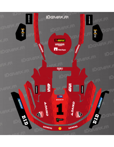 Ducati Moto GP Edition Aufkleber – KRESS RTK Mähroboter – KR-Serie – Idgrafix