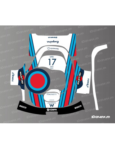 Martini F1Edition Aufkleber – Segway Navimow H Robotermäher