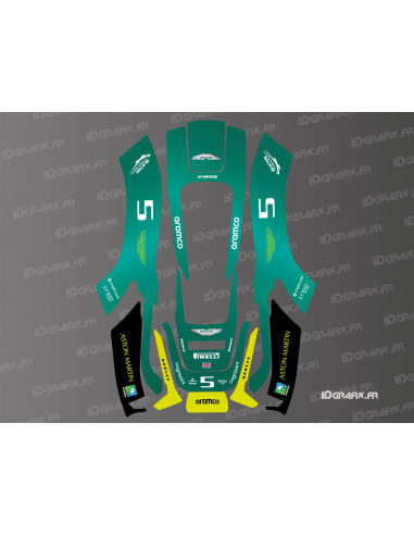 Sticker Aston Martin F1 Edition - Robot de tonte PARKSIDE (PMRDA 20 - PMRA 20) -  Idgrafix