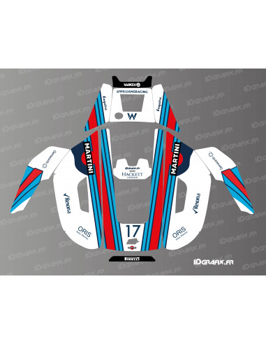 Adesivo Williams Martini F1 Edition - Rasaerba robotizzato Mammotion YUKA - Idgrafix