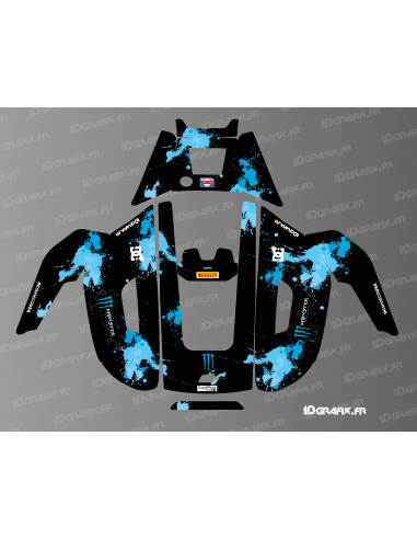 Sticker Monster Edition (Blue) - Mammotion YUKA lawnmower robot - Idgrafix