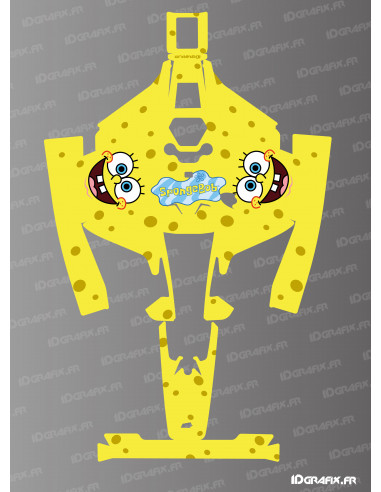 Adesivo Sponge Bob Edition - Robot tagliaerba Mammotion LUBA 2 - Idgrafix