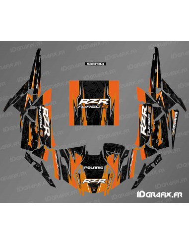 Dekorationsset Flash Edition (Orange) – IDgrafix – Polaris RZR 1000 Turbo / Turbo S – Idgrafix