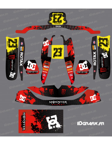 Kit de decoració Monster Edition (vermell) per Karting TonyKart - OTK - M8 - Idgrafix