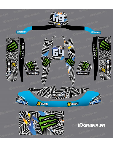 Kit de decoració Ken Block Edition per Karting TonyKart - OTK - M8 - Idgrafix