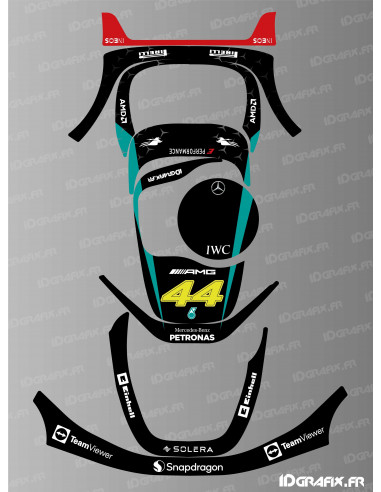 Adesivo Mercedes F1 Edition - Segway Navimow i105E - robot tagliaerba i108E - Idgrafix