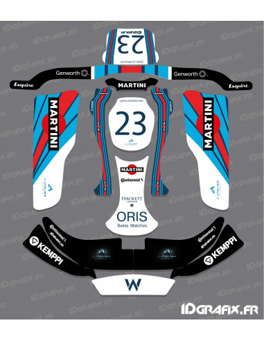 Kit déco F1-series Williams Modifié pour Karting CRG Rotax 125 -  Idgrafix