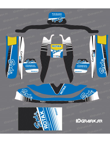 Kit de decoració Factory Edition (blau) per Karting TonyKart - OTK M7 - M10 - Idgrafix