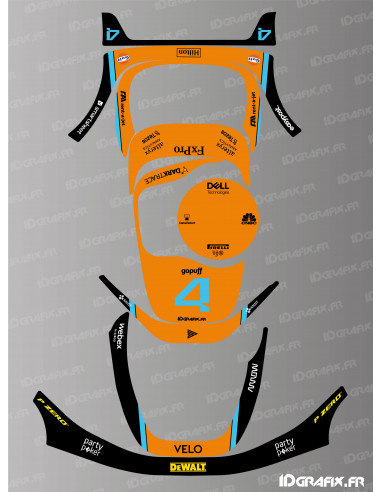 Adesivo MC Laren F1 Edition - Segway Navimow i105E - robot tagliaerba i108E - Idgrafix