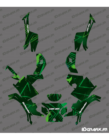 Shape Full decoration kit (Green) - IDgrafix - Can Am Outlander G3 L (500-700-PRO) - Idgrafix