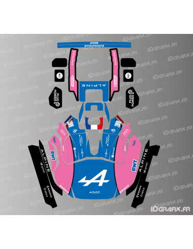 Adesivo Alpine F1 Edition - Robot rasaerba KRESS RTK - KR 133E / KR 136E / KR 233E / KR 236E - Idgrafix