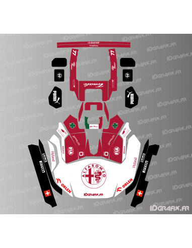 Adesivo Alfa Romeo F1 Edition - Robot rasaerba KRESS RTK - KR 133E / KR 136E / KR 233E / KR 236E - Idgrafix