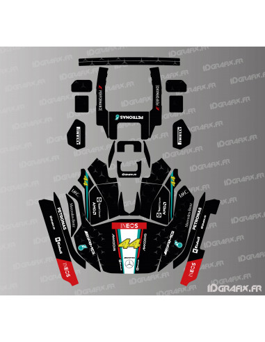 Adesivo Mercedes 2024 F1 Edition - Robot rasaerba KRESS RTK - KR 133E / KR 136E / KR 233E / KR 236E - Idgrafix