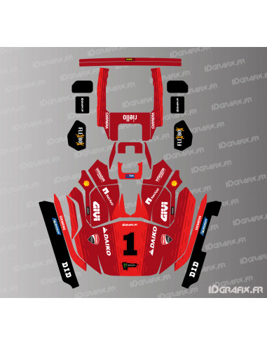 Adesivo Ducati 2024 MotoGP Edition - Robot rasaerba KRESS RTK - KR 133E / KR 136E / KR 233E / KR 236E - Idgrafix