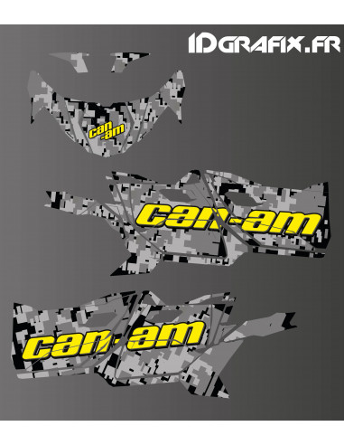 Camo Digital Edition decoration kit (Yellow) - Idgrafix - Can Am Maverick SPORT - Idgrafix