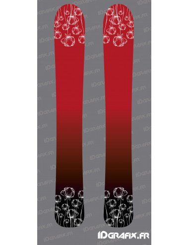 Poppy Edition Aufkleber für SKI