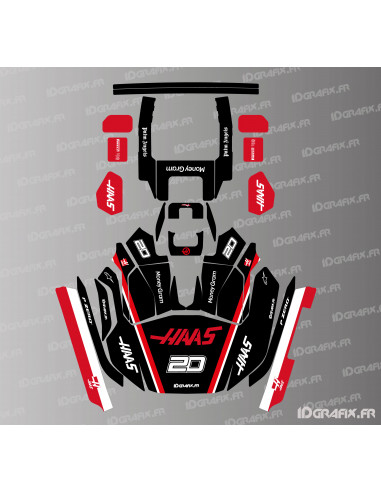 Adesivo Haas F1 Edition - Robot rasaerba KRESS RTK - KR 133E / KR 136E / KR 233E / KR 236E - Idgrafix